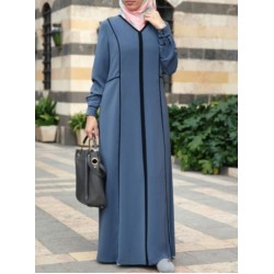 Korean Black Piping Abaya