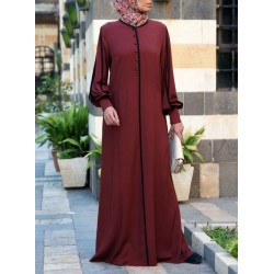 Korean Fabric Maroon Color Abaya