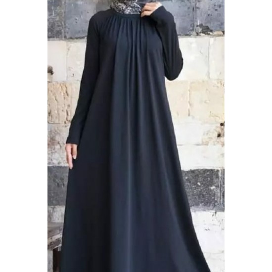 Black Airlines Style Abaya