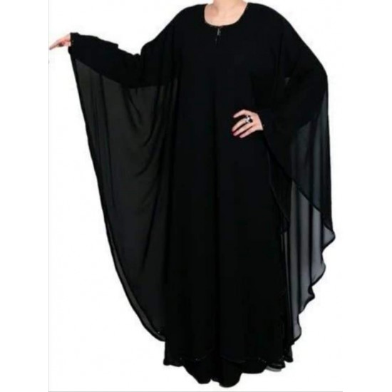 Chiffon Double Layer Abaya 