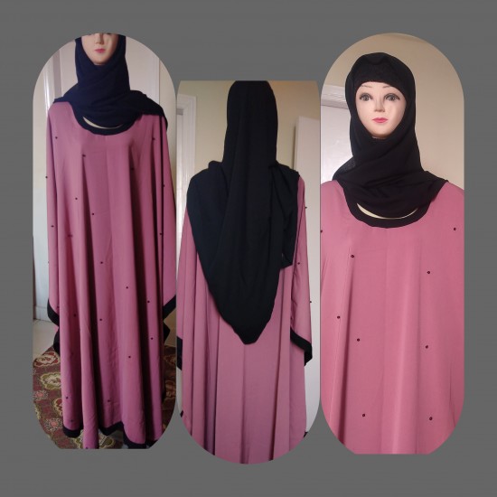 Kaftan Abaya with black border