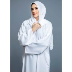 WHITE UMRAH & HAJJ POCKET  ABAYA