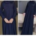 Pleated Button Abaya