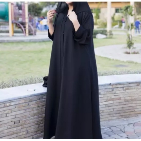 Jubba Style Plain Abaya