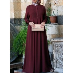 Shirt Style Button Abaya