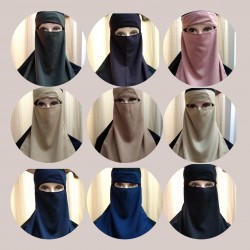  Niqab with square Hijab & face cover 